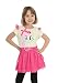 My Pony Little Girls' Toddler My Pony White Dress, Yellow/Pink, 3T