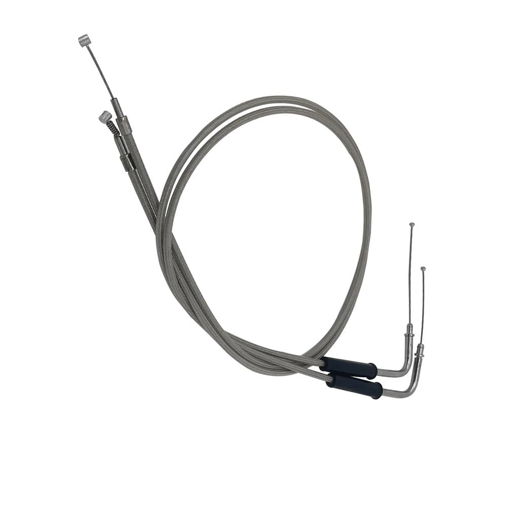Cable de acelerador trenzado acero inoxidable para motocicleta, 110CM, 43 ", para Sportster XL 883 1200