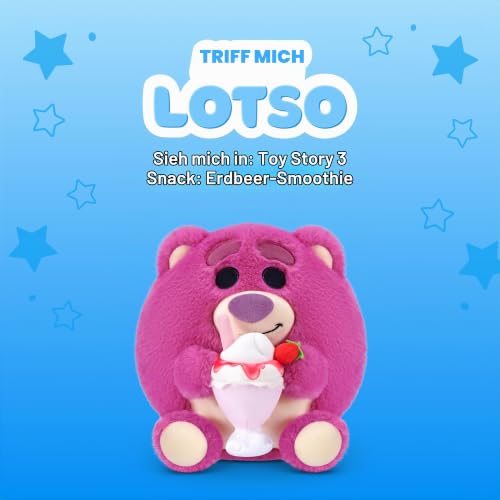 Snackles Disney Pixar Toy Story Lotso & Erdbeer-Smoothie 20 cm Plüschtier von ZURU… – Ansicht 2