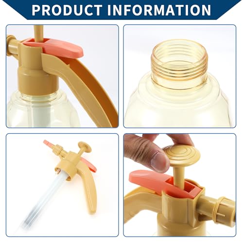 Hihaha Sprühflasche/Außensprühflasche Wassersprühnebler für Garten Zuhause/Einstellbarer Kunststoff 1,5L / 1 Stück Gelb