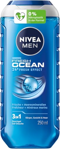 6er Pack - NIVEA Men Duschgel mit Meeresmineralien für Körper, Gesicht und Haar - Fresh Ocean - 250ml – Ansicht 4