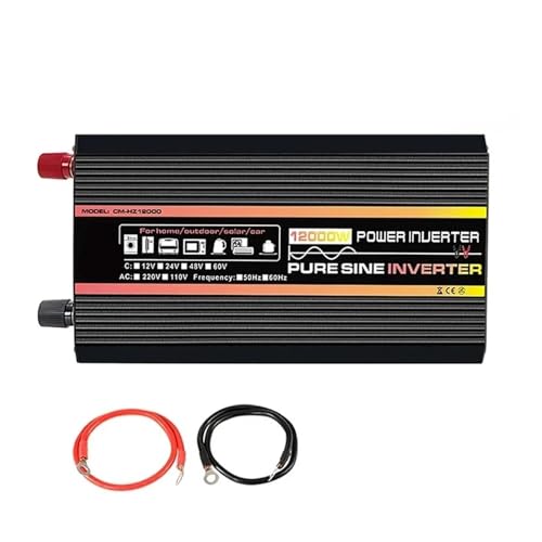 Onduleur Sinusoïdal Pur 12000W 60V 220V | Transformateur CC CA pour Batterie