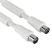 Produktbild Hama Antennenkabel Koax-Stecker (auf Koax-Kupplung, 2-fach geschirmt 90dB, 10 m) weiß [frustfreie Verpackung]