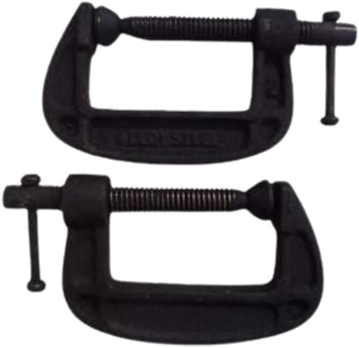 B K JAGAN & CO Heavy Duty G Clamp | C Type Clamping Tool SET OF 4 (2 INCH) 14X7X2CM