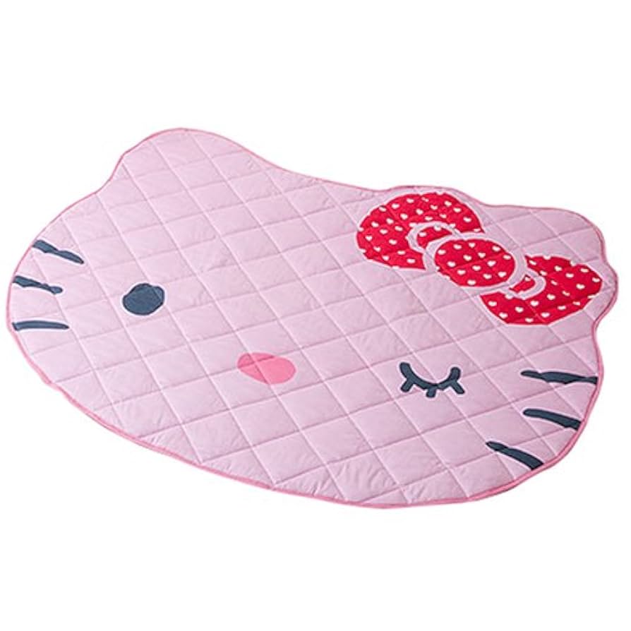 サンリオ　ハローキティ　キルティングマット　バラ/ピンク 未使用　2001年製 楽天市場】お遊びマット キルティング マルチカバー 145×145cm