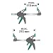 wolfcraft Mini-Einhandzwingen - 3455100 - Zwingen Set zum Fixieren von kleinen Werkstücken - 2 Stück - Anwendung mit nur einer Hand - für Hobby und Bastelprojekte - 30 kg Spannkraft
