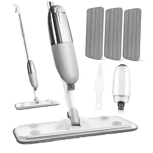 Hoement Trapeador Aerosol De Microfibra Trapeador para Pisos con Pulverizador De Agua para Limpieza De Pisos