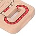 Planar Ball Wooden Toy, Wooden Luban Lock Maze Game Puzzle Toy, Science Education Lock Unlock Planar Ball Maze Game for Adult Kids Science Education