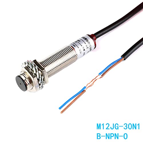 1 Pair M12 Laser Photoelectric Switch NPN M12JG-30N1 Laser Sensor Switch Waterproof DC 20 Meters Distance Normally Open B-NPN-O
