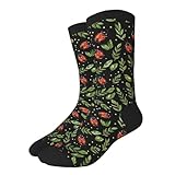 Schwarze Marienkäfer Socken Herren 40Cm Warme Socken Elastische Sportsocken Für Arbeit Outdoor Frauen