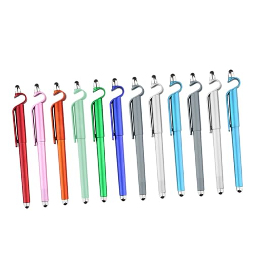 Bolígrafos de gel 3 en 1 con soporte móvil y puntero táctil de 0.5 mm pack de 12 unidades