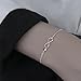 kelistom 925 Sterling Silver Bracelets for Women, Love Heart Charm Chain Bracelet Bangle Fashion Jewelry Gifts (infinity+heart)