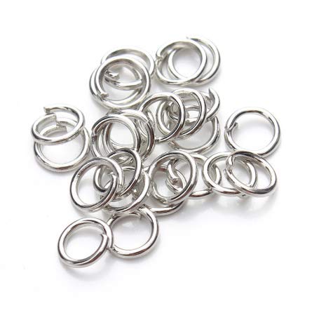 【LEISURE CLUB】丸カン 7mm 約200個入り シルバー ジャンプリング マルカン リング 金具セット 基礎パーツ ジュエリー DIY用 手芸用品 クラフト用品 アクセサリーパーツ ハンドメイド 手作り ブレスレット ピアス イヤリング ネックレスなど