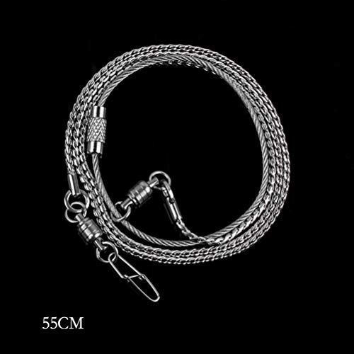 POPETPOP Parrot Anklet Bird Leash Stainless Steel Foot Chain Anti- Off Anklet Ring Parrot Harness Leash for Birds Cockatiels Pet Parakeet - Image 2