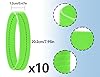 ZoeTekway 10 Stück Armbänder,Einfarbig Leere Silikonarmband,Herren Damen Kinder Sport Armband,für Fitness Laufen Party Sportmannschaft Aktivitäten(Grün,202 * 12 * 1.9 mm) #1