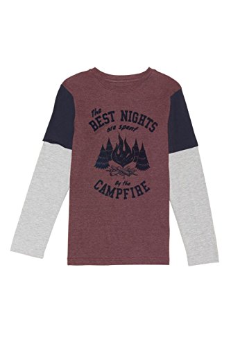 French Toast Boys' Long Sleeve Graphic 2-Fer Tee