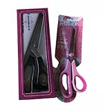 Tesoura Picotar Profissional - LM-TP-J230 - Lanmax + Tesouras Acrilex 19 cm Rosa - Kit 2 Peças Costura, Artesanato, Escola e Escritório