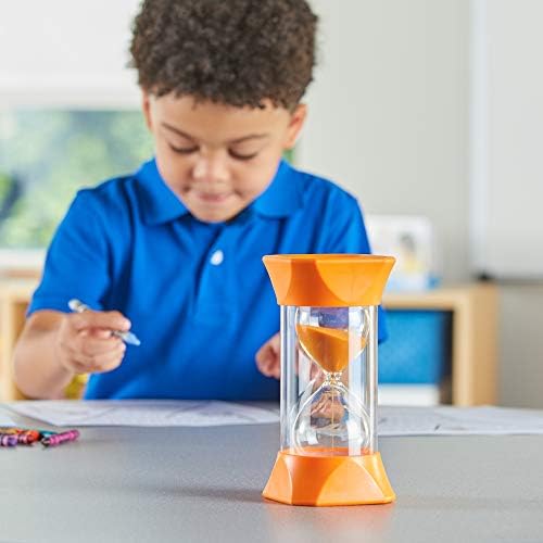 Learning Resources 93068 Jumbo Sand Timer (5-Minute), Orange