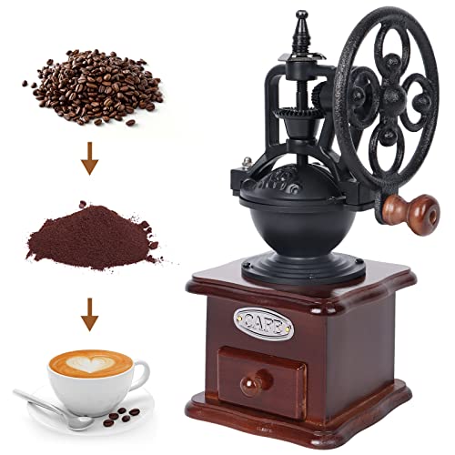 Manuelle Kaffeemühle Retro - Handmühle Mit Keramikmahlwerk