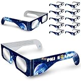 [10 Pack] Solar Eclipse Glasses AAS Approved 2024 - ISO Certified and Approved for Safe Direct Sunlight Viewing - Solar Eclipse Glasses for Kids and Parents (Galaxy Gaze)