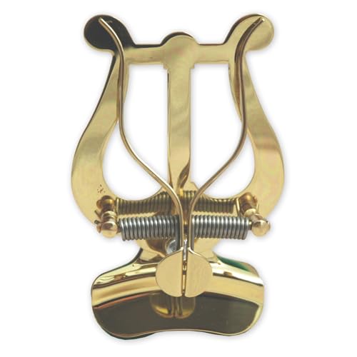 Lira para Trompeta, Corneta, Fliscorno Soundman® - Atril de marcha para trompeta y corneta con abrazadera Yellow Brass Atriles de lira