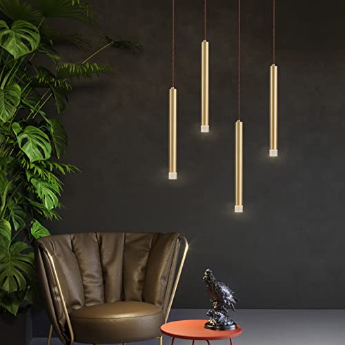 Suspension de la lampe moderne en or luxe LED pour un salon chic