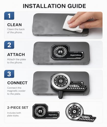 Image of 2PCS Cooling Pad for Mobile, Phone Cooler with Heat Dissipation Technology, Universal Cooling Plate for Smartphones