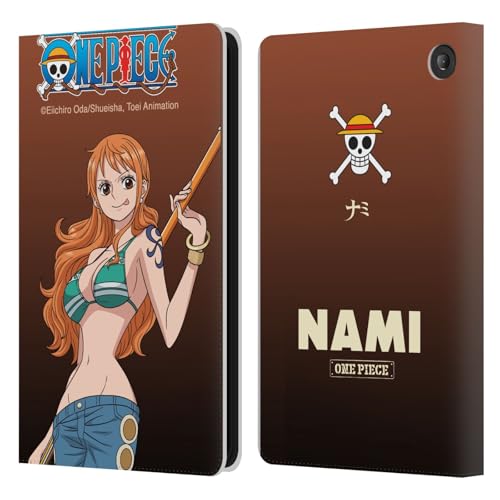 One Piece Nami étui portefeuille en cuir pour Amazon Fire 7 2022