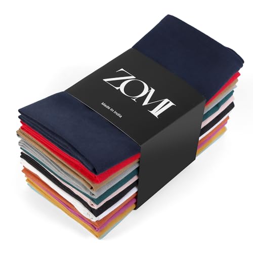 Servilletas de tela multicolor 18x18 pulg. pack x12 miniatura 1