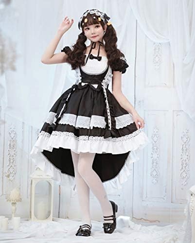 [milky time] フィッシュテール ロリータ ワンピース ヘムライン メイド 2way (black) 詳細画像3