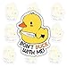 3Pcs Don't Duck With Me Sticker Gifts Funny I Don't Give A Duck Around and Find Out Waterproof Stickers Cute Quack Duck with Knife Vinyl Decal for Laptop Water Bottle Toolbox Phone Case Cars 3"