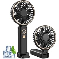 Rintea Ventilatore Portatile, 4000 mAh Mini Ventilatore Portatile, Ventilatore USB Ricaricabile con...