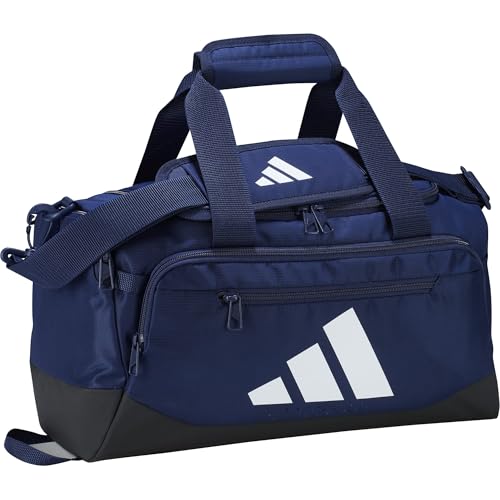 adidas Bolsa esportiva unissex Training Defender PP, azul escuro/branco, tamanho único