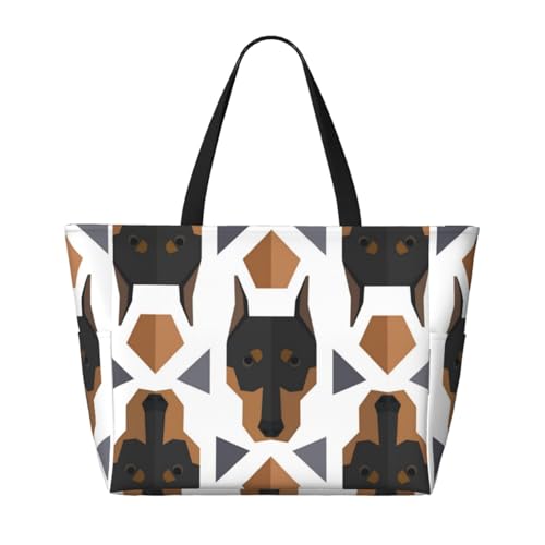 Grand sac de plage Doberman pour ne plus manquer d'espace