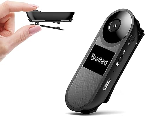 Mini Body Camera 【2023 Upgraded Version】 1080P 32G Body Worn Camera with Upgraded Clip, Wearable Camcorder, Police Cam for Home, Outdoor, Security Guard (32G)