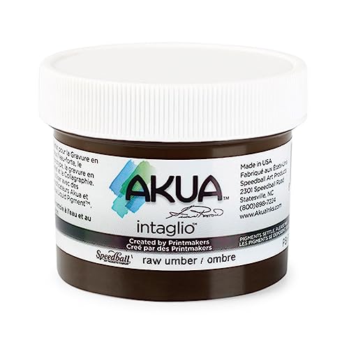 Akua Intaglio Water-Based Ink, 2-Ounce Jar, Raw Umber