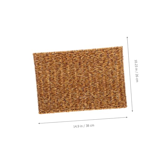 Panier robuste en plastique marron VICASKY pour magazines - 3