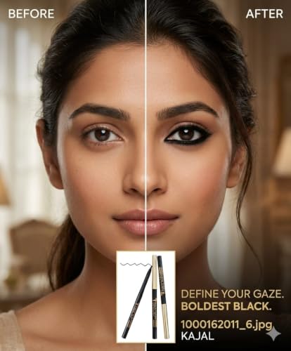 Image of EVAGOLD Luxurious Kajal Eye Definer | Intense, Long-Lasting, Precision, Elegance
