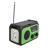 Culnflun Emergency Radio Solar Kurbelradio, 16000mAh AM FM Notradio Batterieradio, Baustellenradio Kurbelradio LED Taschenlampe Leseleuchte,Aufladbar Powerbank USB Handy-Lader SOS Alarm Kompass
