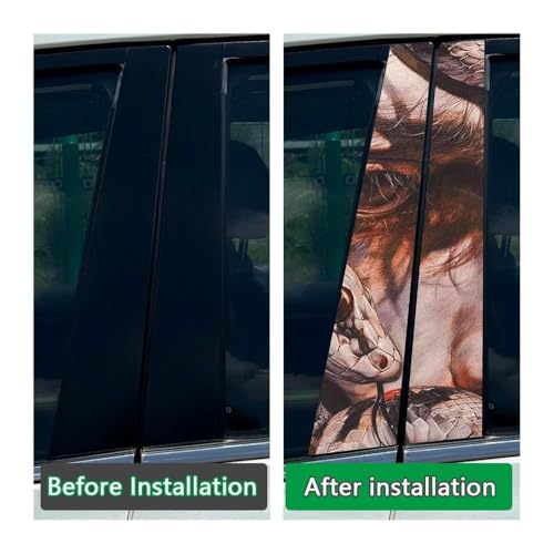 Autocollants pilier B voiture pour rassemblement auto tuning