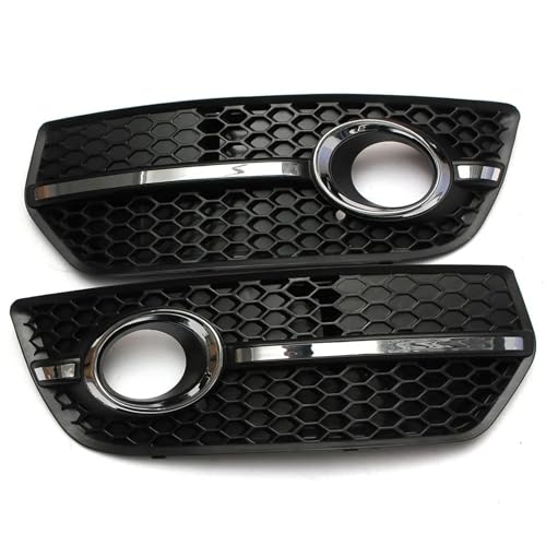 Paire de couvercles de phares antibrouillard et calandre chrome pour vos trajets d'hiver