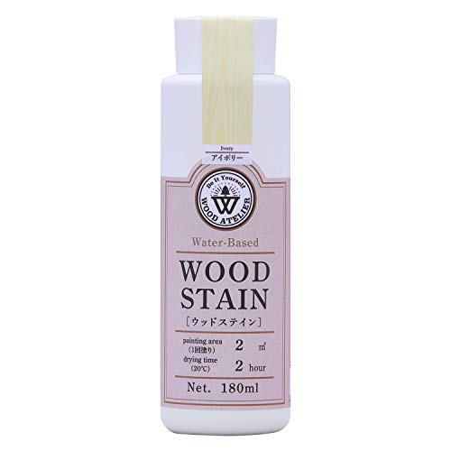 和信ペイント 水性着色剤 ウッドアトリエ ウッドステイン 180ml 800652 木目を生かした着色 WS-02 アイボリー