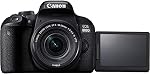 Canon EOS Rebelle 800D/T7i DSLR Caméra avec 18-55 4-5.6 est STM Lentille (1895C002) + 64GB Carte + Kit de filtre couleur + étui + Logiciel de photo + LPE17 pile + Chargeur externe + Plus (Renewed)