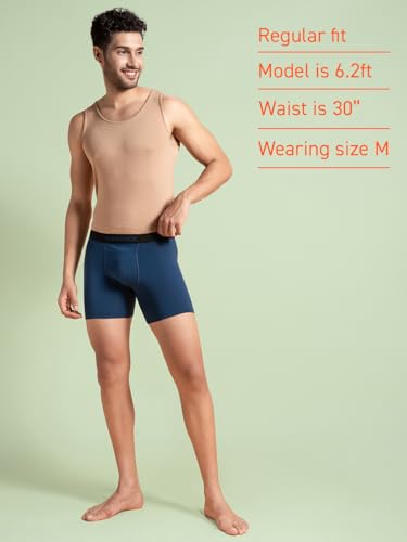 Image of DAMENSCH Mens Regular Fit Premium Cotton Blend Boxer Brief | Innerwear Men, Men Boxers, Underwear for Men, Shorts for Men, Inner for Men, Briefs for Men