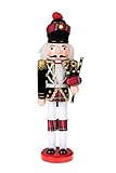 Clever Creations Scottish Soldier Nutcracker Wearing Scottish Outfit and Plaid Hat | Festive Collectable Christmas Decor | Perfect for Shelves and Tables | 100% Wood | 12