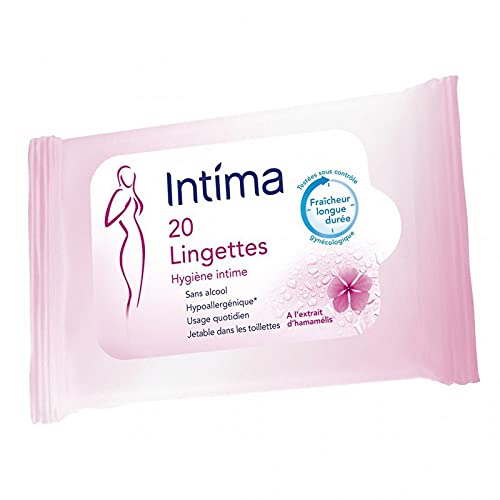 Intima Lingettes Hygiène Intime à l?Extrait d?Hamamélis x20 (lot de