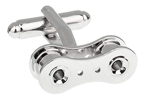 Mancuernillas Daesar de cadena mecánica en plata para hombre miniatura 4