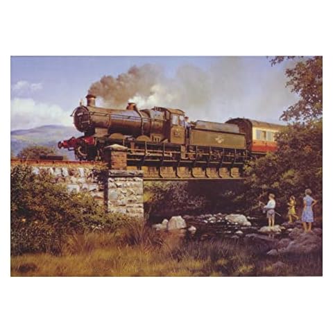 GWR 22xx Class Wales Welsh Cambrian Steam Train Blank Fathers Day Birthday Card Cover
