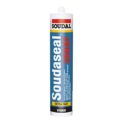 Soudal SOUDA Seal 250 x f, CIRSE/mastic à base de Hybrid – adhérence à grande début polymère, Cartouche : 290 ml (différentes couleurs)
