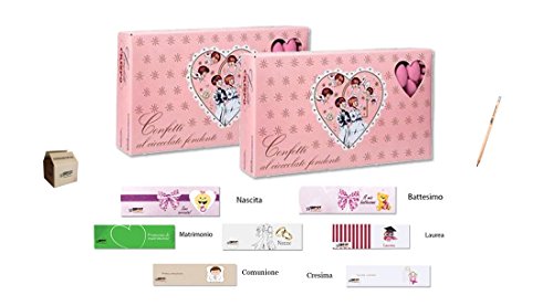 Crispo confetti al cioccolato fondente rosa 2 kg +...